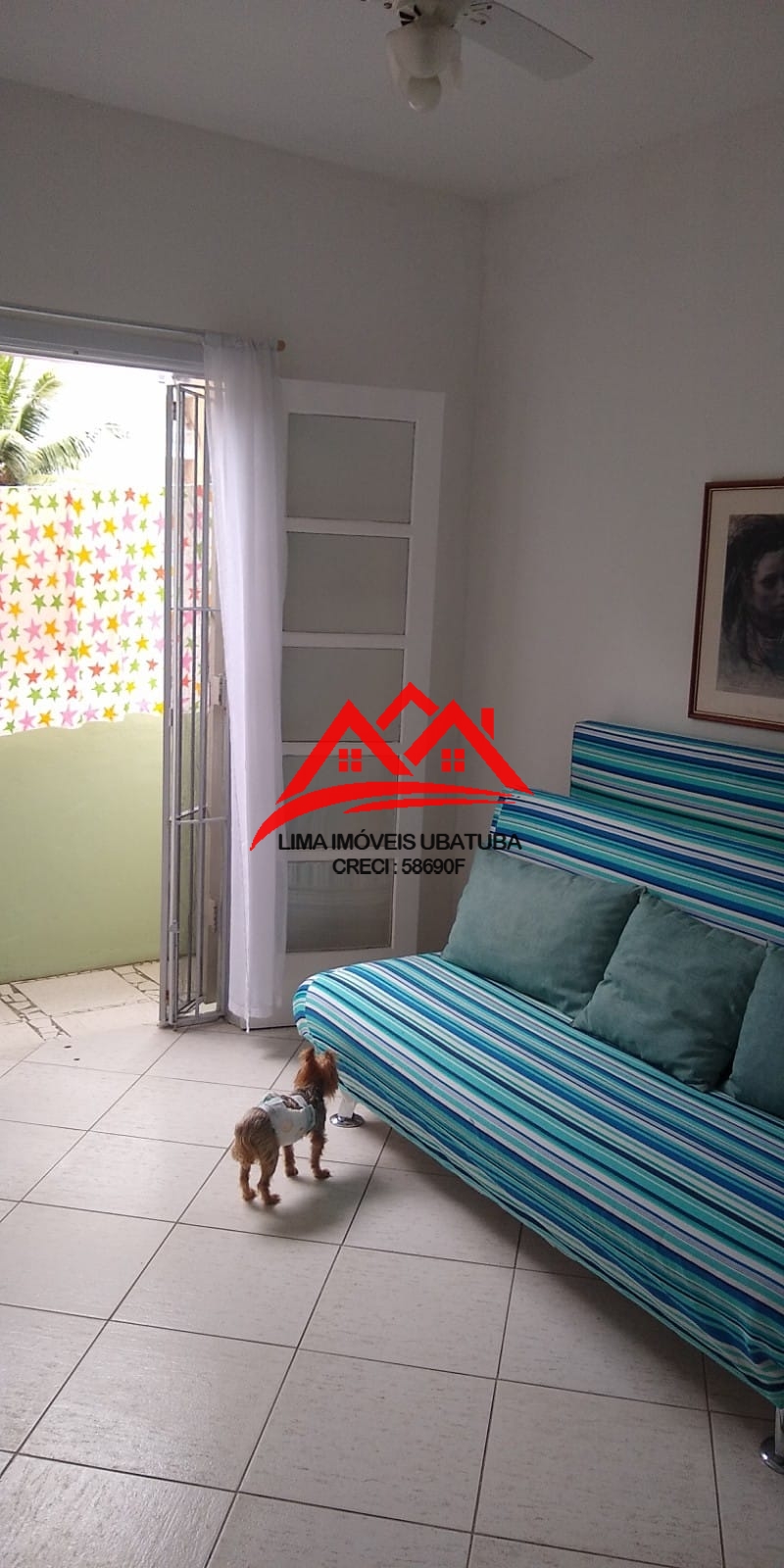 Apartamento no bairro itaguá, ubatuba, com 2 quartos sendo 1