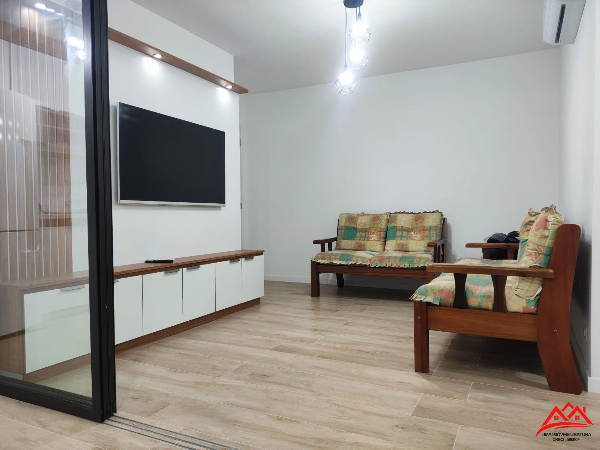 Apartamento em Ubatuba, bairro Itaguá, ESPETACULAR, 2 quartos(1 suíte), varanda gourmet e área de lazer ALÉM DA IMAGINAÇÃO!