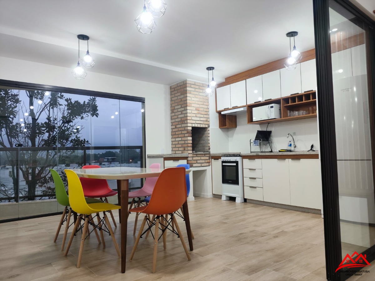 Apartamento em Ubatuba, bairro Itaguá, ESPETACULAR, 2 quartos(1 suíte), varanda gourmet e área de lazer ALÉM DA IMAGINAÇÃO!