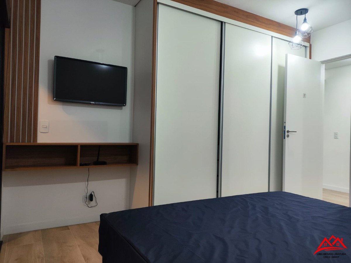 Apartamento em Ubatuba, bairro Itaguá, ESPETACULAR, 2 quartos(1 suíte), varanda gourmet e área de lazer ALÉM DA IMAGINAÇÃO!